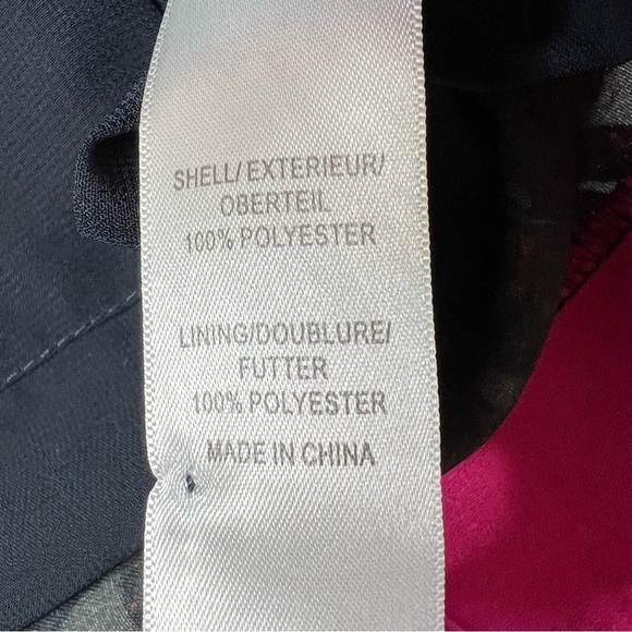 ADRIANNA PAPELL Hot Pink Multi Colored Sleeveless Dress With Pockets Size 4 - Picture 14 of 16